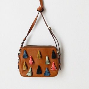 Fossil tassel bag